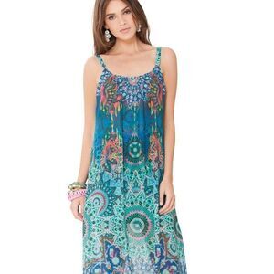 HALE BOB  Odessa Silk Habotai Maxi Dress Medium EUC S610